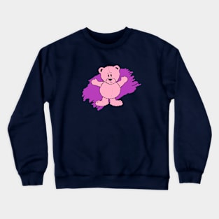 Bear in Rose Crewneck Sweatshirt